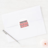 Wees niet bang.. Ninja is hier Ronde Sticker (Envelop)