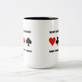 Wees niet bang of mager als je Duplicaat afspeelt Tweekleurige Koffiemok (Center)