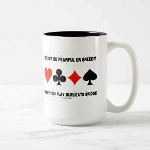 Wees niet bang of mager als je Duplicaat afspeelt Tweekleurige Koffiemok
