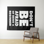 Wees niet bang om een beginner te zijn wandkleed (In Situ (horizontaal))