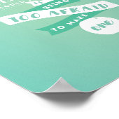 Wees niet bang om fouten te maken met Poster van 8 (Hoek)