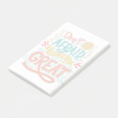 Wees niet bang om geweldig te zijn post-it® notes (Schuin)