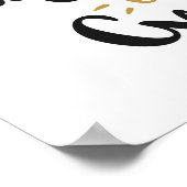 "Wees niet bang om geweldig te zijn" Poster (Hoek)