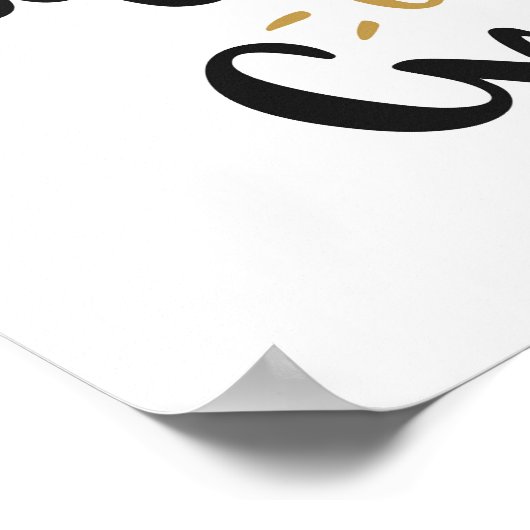 "Wees niet bang om geweldig te zijn" Poster (Hoek)