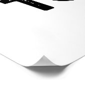 Wees niet bang om grappige Franse frons te bevalle Poster (Hoek)