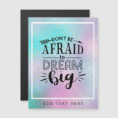 Wees Niet Bang Om Groot Te Dromen - Encouragement (Voorkant / Achterkant)