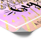 Wees niet bang om groot te dromen - moedig QUOTE a Poster (Hoek)