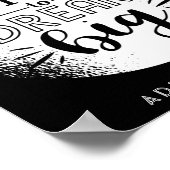 Wees niet bang om groot te dromen - moedig QUOTE a Poster (Hoek)