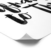 Wees niet bang om het te proberen poster (Hoek)