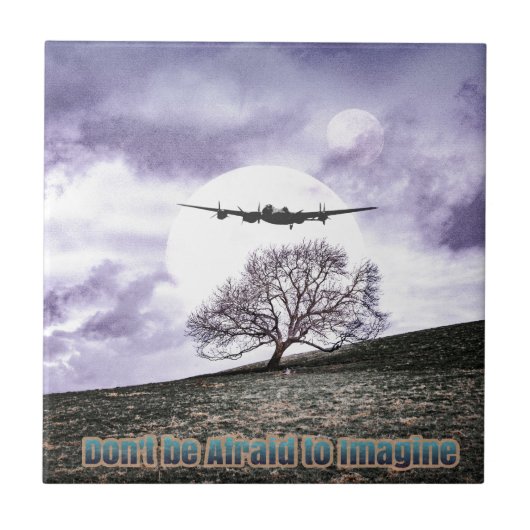 Wees niet bang om je voor te stellen tegeltje (Voorkant)