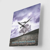 Wees niet bang om je voor te stellen vierkante klok (Hoek)