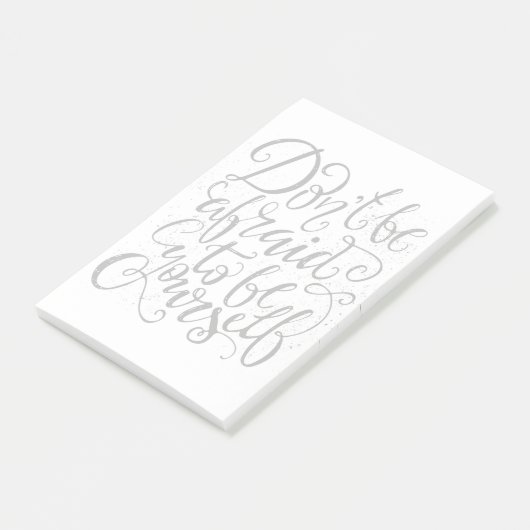 Wees niet bang om jezelf te zijn post-it® notes (Schuin)