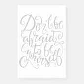 Wees niet bang om jezelf te zijn post-it® notes (Voorkant)