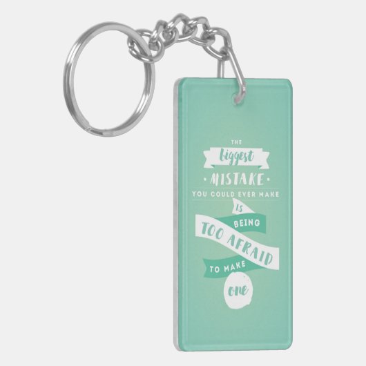 Wees niet bang om Mistakes AcrylSleutelhanger te m Sleutelhanger (Voorkant Links)