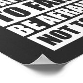 Wees niet bang om Motivatie te falen Poster (Hoek)