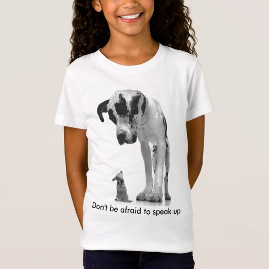 Wees niet bang om... t-shirt (Voorkant)