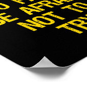 Wees niet bang om te falen. Wees bang om het niet Poster (Hoek)