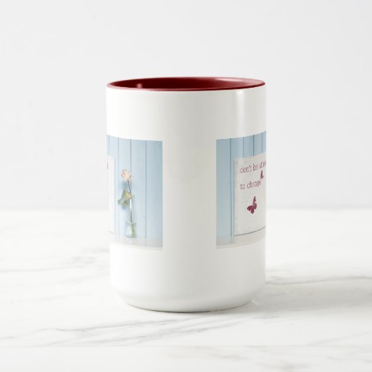 Wees niet bang om te wijzigen mok (Midden)