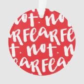 Wees niet bang ornament (voorkant)