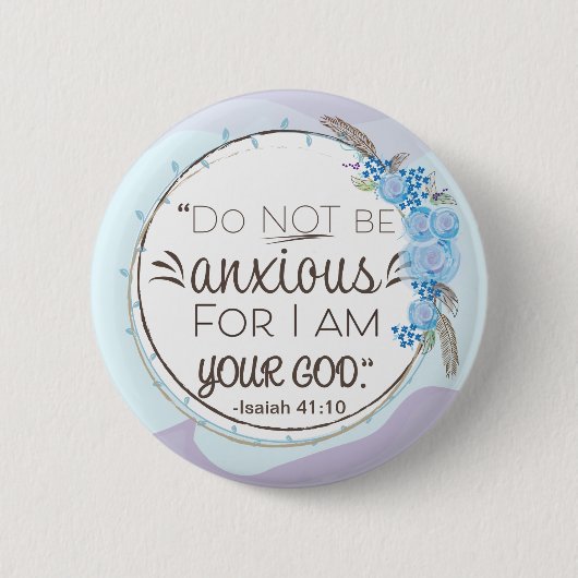 Wees niet bang ronde button 5,7 cm (Voorkant)