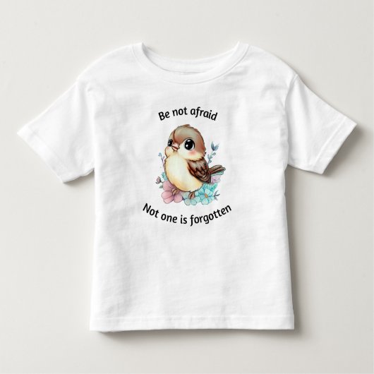 Wees niet bang Sparrow Bijbel Peuter T-shirt (Voorkant)
