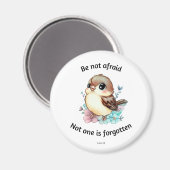 Wees niet bang Sparrow Bijbel Verse Magneet (Voorkant / Achterkant)