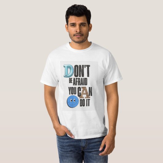Wees niet bang t-shirt (Voorkant volledig)