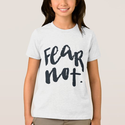 Wees niet bang Tri-Blend shirt (Voorkant)