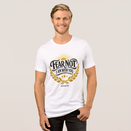 Wees niet bang Tri-Blend shirt (Voorkant volledig)