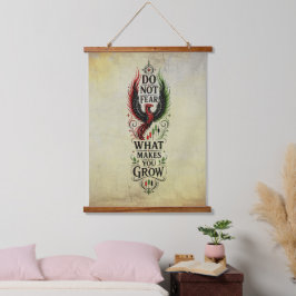 Wees Niet Bang Vintage Phoenix Groei Design Hangend Wandkleed