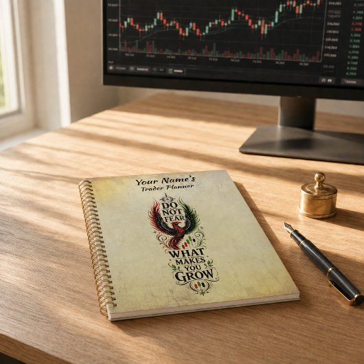 Wees Niet Bang Vintage Phoenix Groei Design Planner