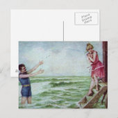 Wees niet bang voor badpakken uit 1910 briefkaart (Voorkant / Achterkant)