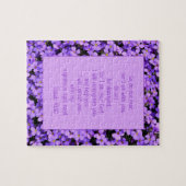 Wees niet bang voor Christelijke Bijbel Verse Purp Legpuzzel (Horizontaal)