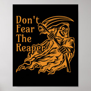 Wees niet bang voor de Reaper Gothic Death Grim Re Poster
