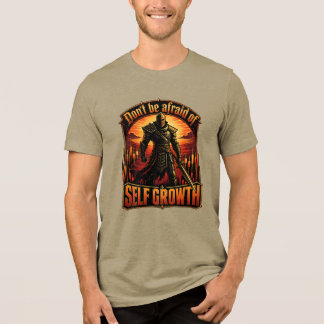 Wees Niet Bang Voor De Self Growth Knight Trading Tri-Blend Shirt