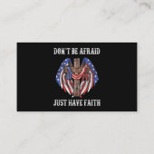 Wees niet bang voor de vlag Christelijk Visitekaartje (Achterkant)