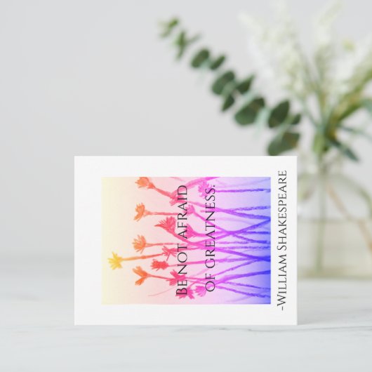 Wees niet bang voor een groot Briefkaart (Staand voorkant)