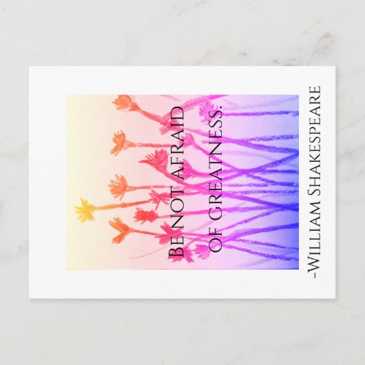 Wees niet bang voor een groot Briefkaart (Voorkant)