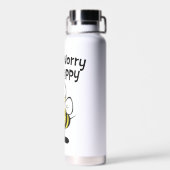 Wees niet bang voor een vrolijke bijenborrel waterfles (Achterkant)