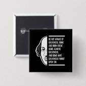 Wees niet bang voor grootheid - Shakespeare citaat Vierkante Button 5,1 Cm (Voorkant /achterkant)