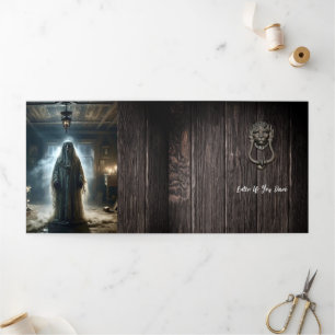 Wees niet bang voor Halloween Drieluik Uitnodiging