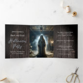 Wees niet bang voor Halloween Drieluik Uitnodiging (Binnen)