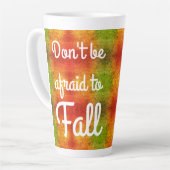 Wees niet bang voor herfst Latte Mok (Linkerhoek)