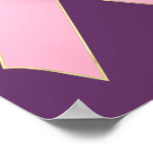 Wees niet bang voor het morgen borstkankerlintje poster (Hoek)