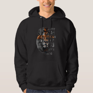Wees niet bang voor jou, Isaiah 4110 leeuw van Hoodie