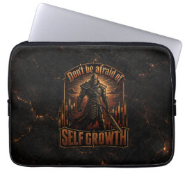 Wees Niet Bang Voor Persoonlijke Groei Donkere Geb Laptop Sleeve