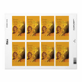 Wees niet bang voor religieuze vlinder op Daisy Etiket (Full Sheet)