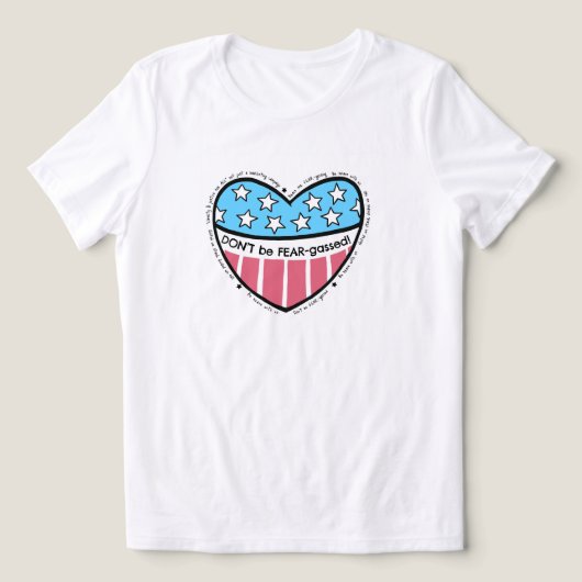 Wees niet bang voor T-shirts (Design voorkant)