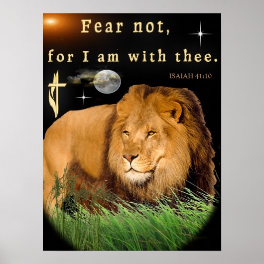 Wees niet bang, want Ik ben bij je Poster (Voorkant)