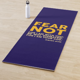 Wees niet bang, want ik ben bij je yogamat